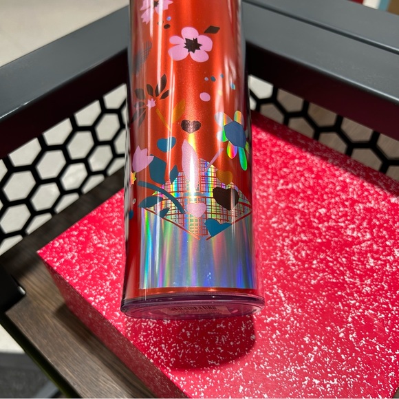 Starbucks Love Confetti Hearts Iridescent Tumbler Hot Cold Reusable Cup NWT 2023 - Picture 12 of 13